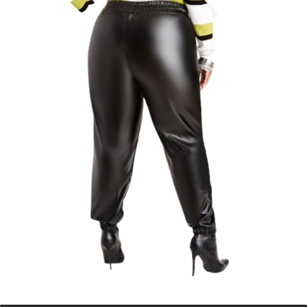 Ashley Stewart PU Jogger